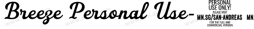 Breeze Personal Use字体转换 Breeze Personal Use字体转换